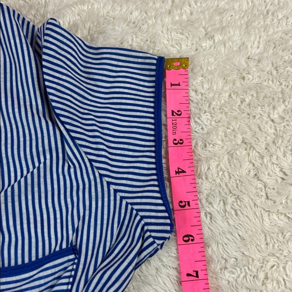 Vintage 80s Times Up striped day dress, size med -‎ L - Picture 5 of 6